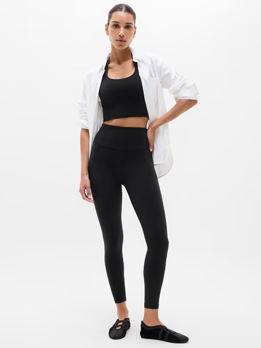 Athleta Ultra High Rise Elation 7/8 Tight Black Leggings Size Small